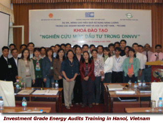 Investment Grade Energy Audits Training in Hanoi, Vietnam