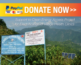 Donate for Clean Energy Access Program for Electrification of Village Health Clinics